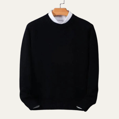 VogeLuxe | Men’s Fine Knit Crewneck Sweater
