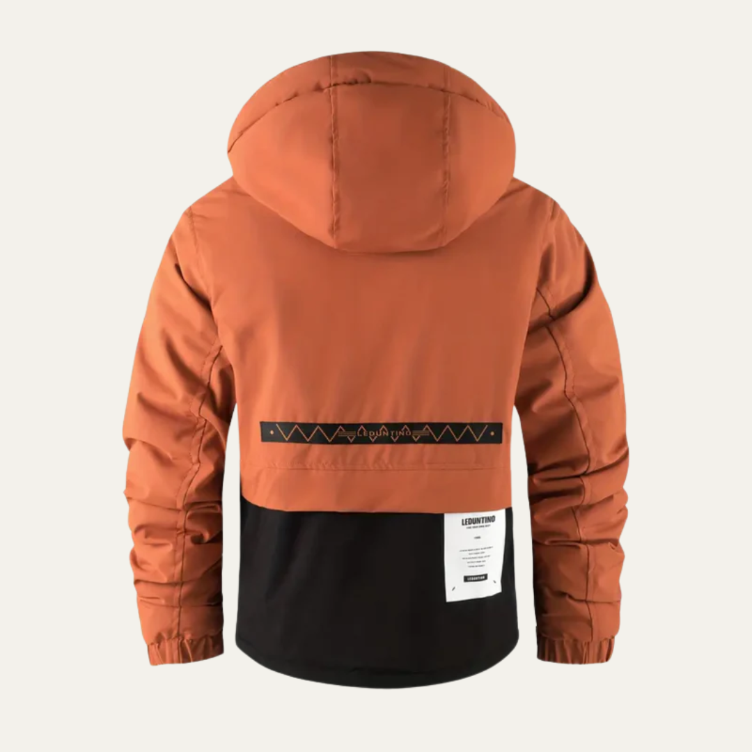 VogeLuxe | Men’s Technical Utility Jacket with Detachable Hood