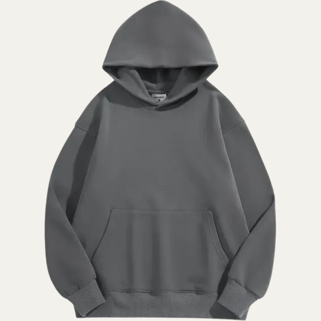 VogeLuxe | Men’s Minimalist Oversized Hoodie with Kangaroo Pocket