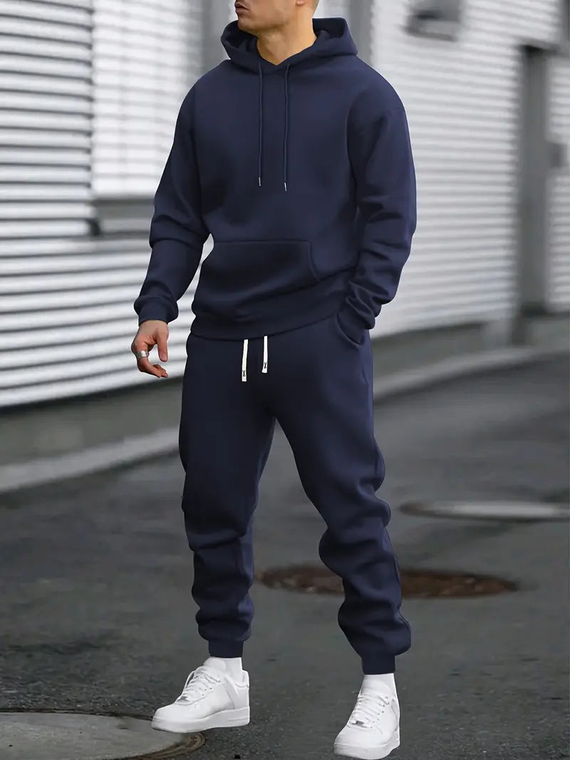 Men's Sporty Hoodie and Jogger Set