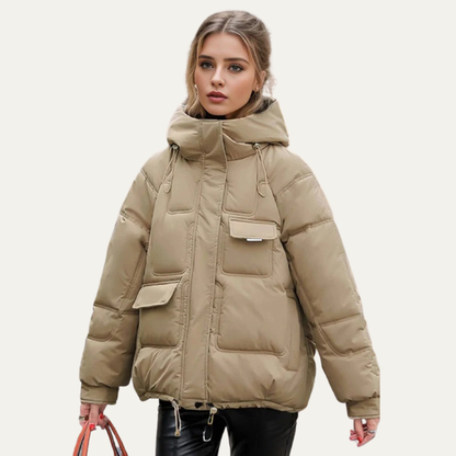 VogeLuxe | Women’s Utility Cropped Puffer Jacket