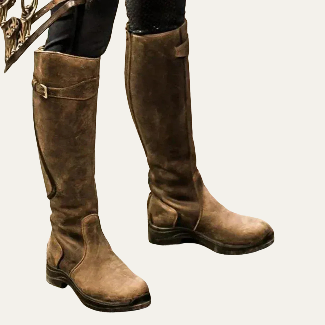 VogeLuxe | Women’s Tall Equestrian Style Knee High Riding Boots