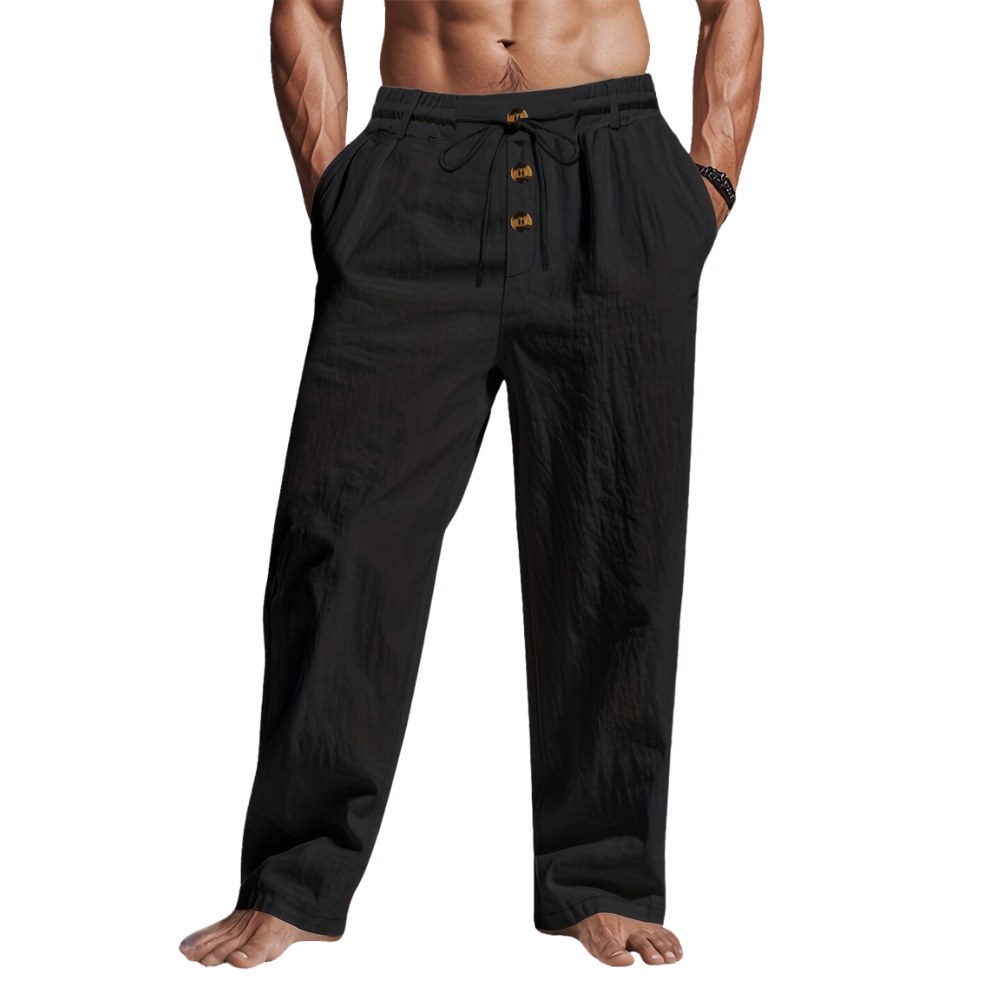 Relaxed Fit Elastic Waist Pants for Men - VogeLuxe