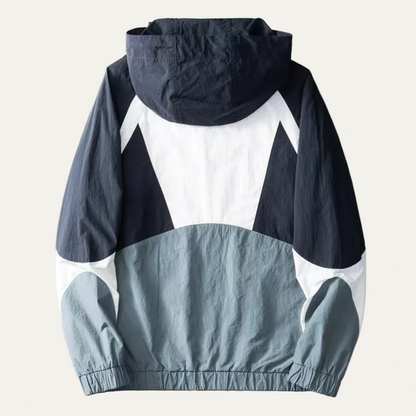 VogeLuxe | Men’s Lightweight Color Block Windbreaker Jacket