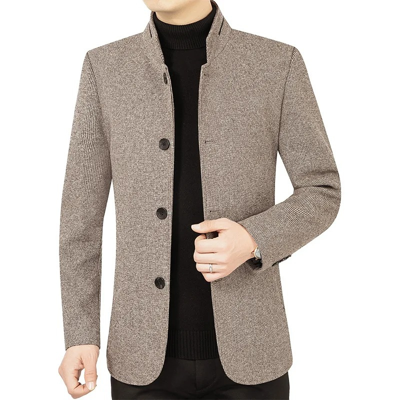 Men's Classic Fit Blazer with Four Button Front