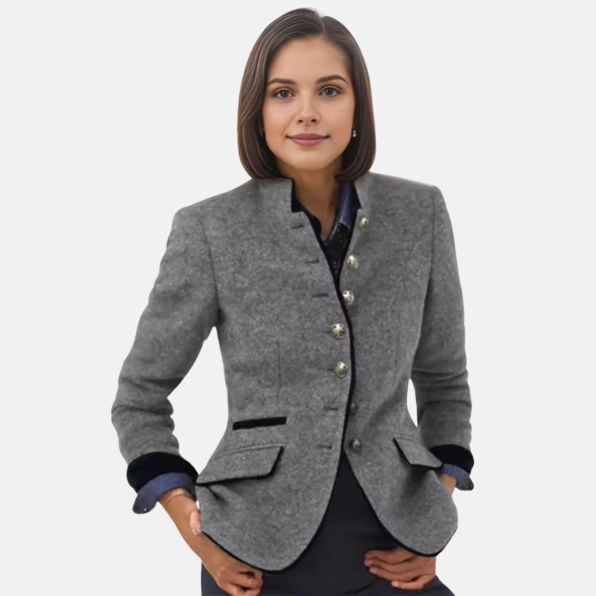 Elegant Ladies Tailored Blazer Jacket