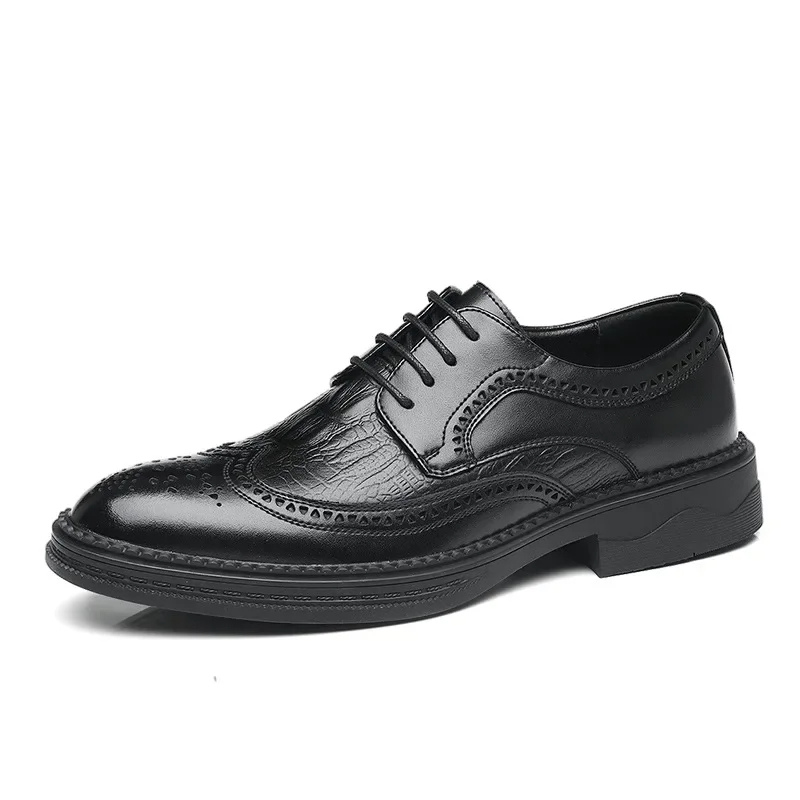 Classic Men's Vegan Leather Lace Up Dress Shoes
