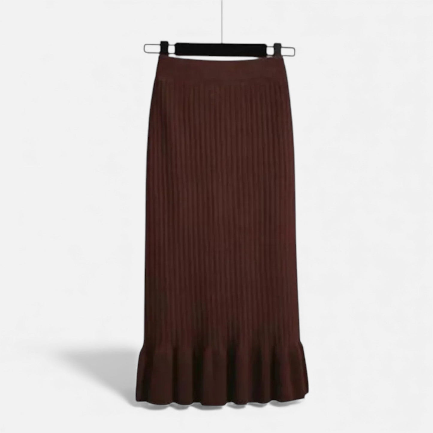 Comfortable High Waist Knit Mini Skirt