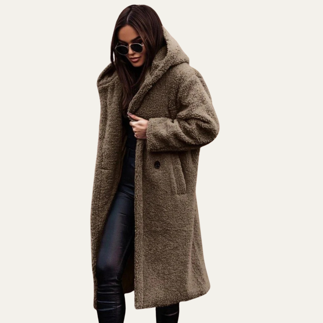 VogeLuxe | Women’s Oversized Long Teddy Coat