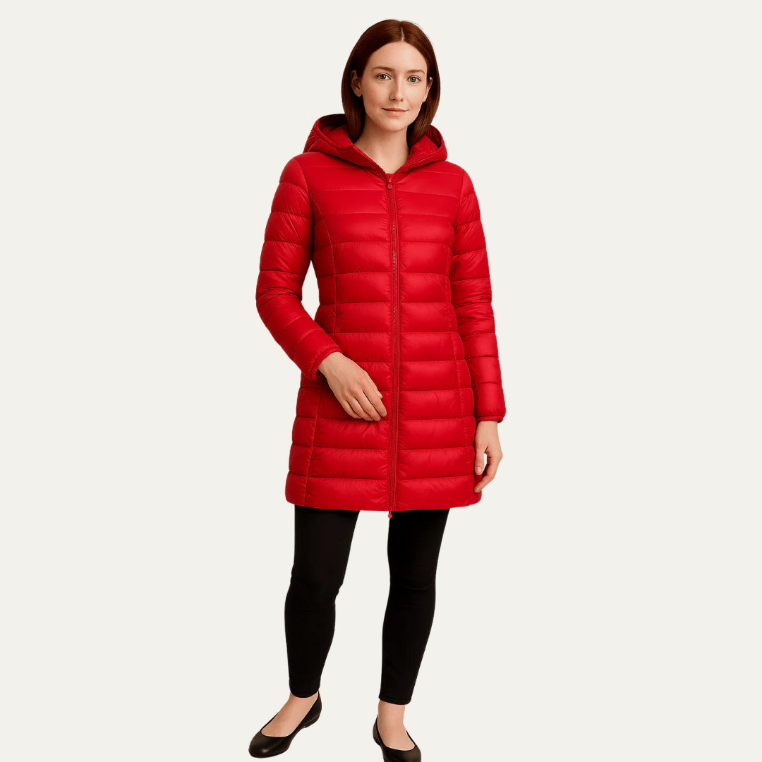 VogeLuxe | Women’s Shiny Quilted Puffer Coat