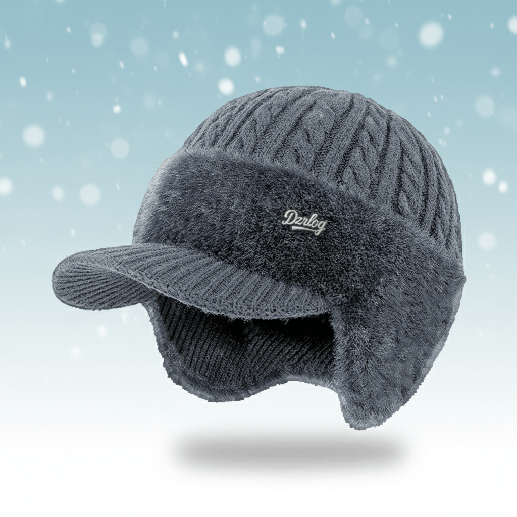 Warm Faux Fur Lined Winter Beanie Hat - VogeLuxe