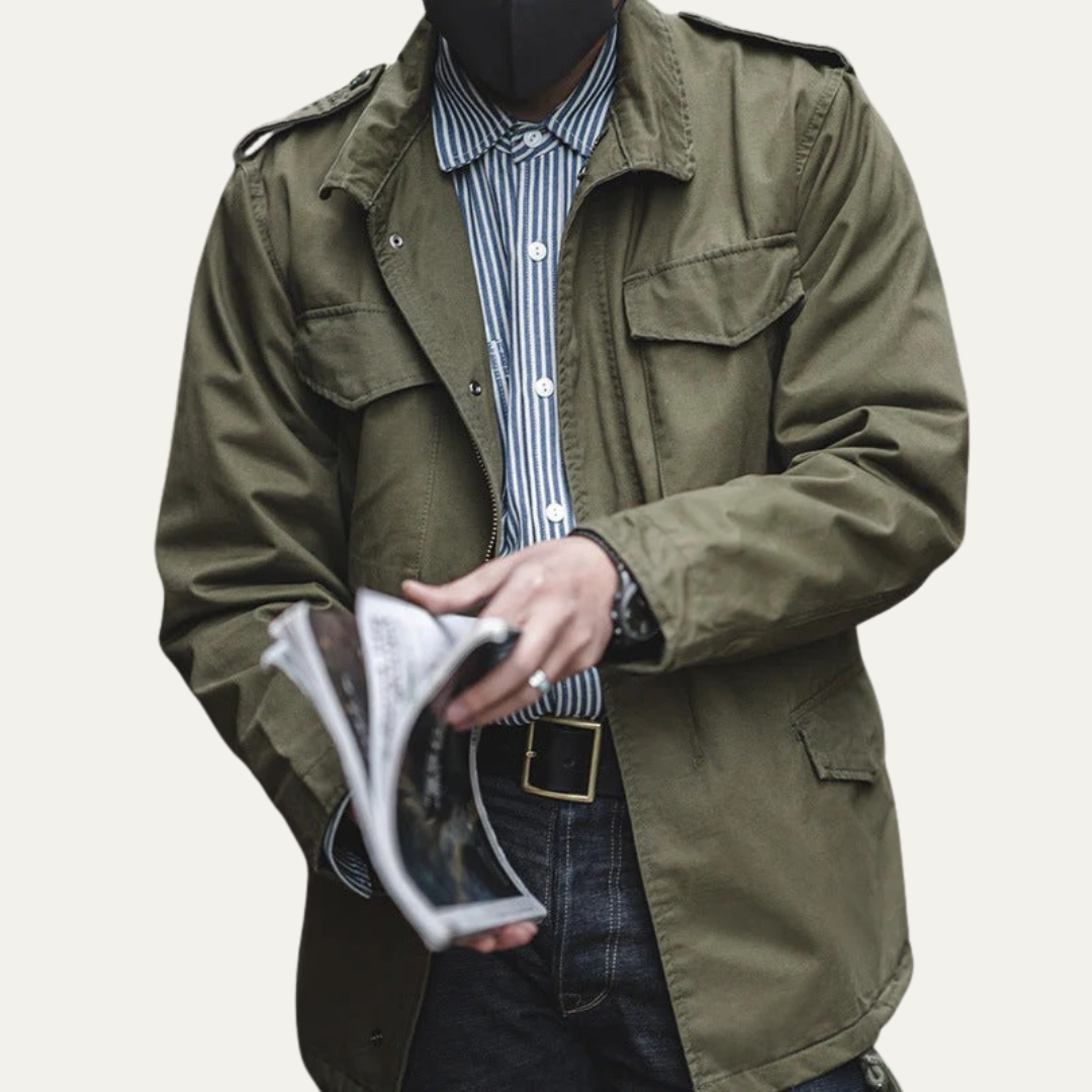 VogeLuxe | Men’s Utility Military Jacket