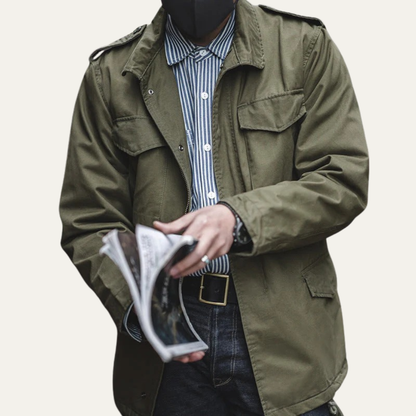 VogeLuxe | Men’s Utility Military Jacket