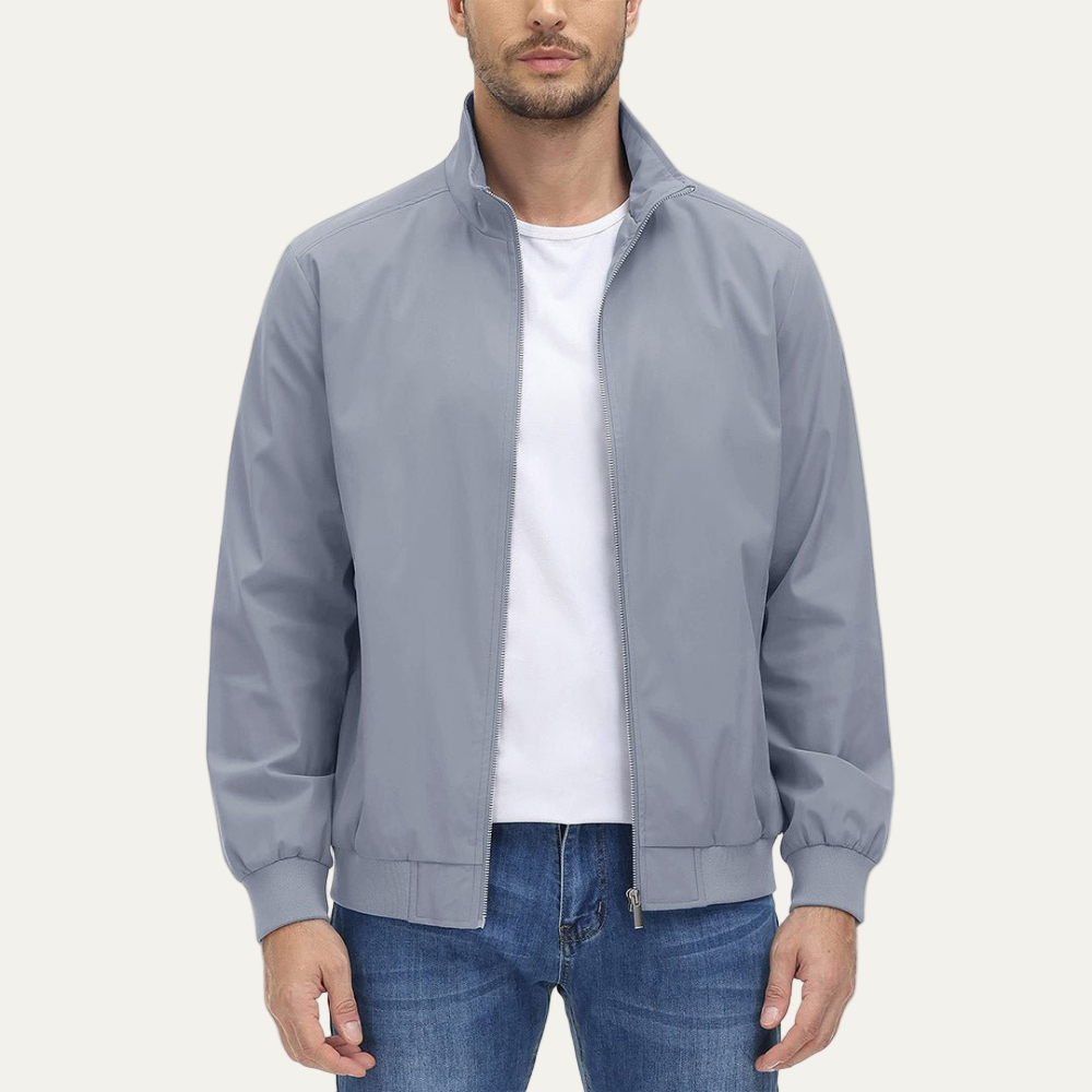 VogeLuxe | Men’s Relaxed Minimalist Harrington Jacket
