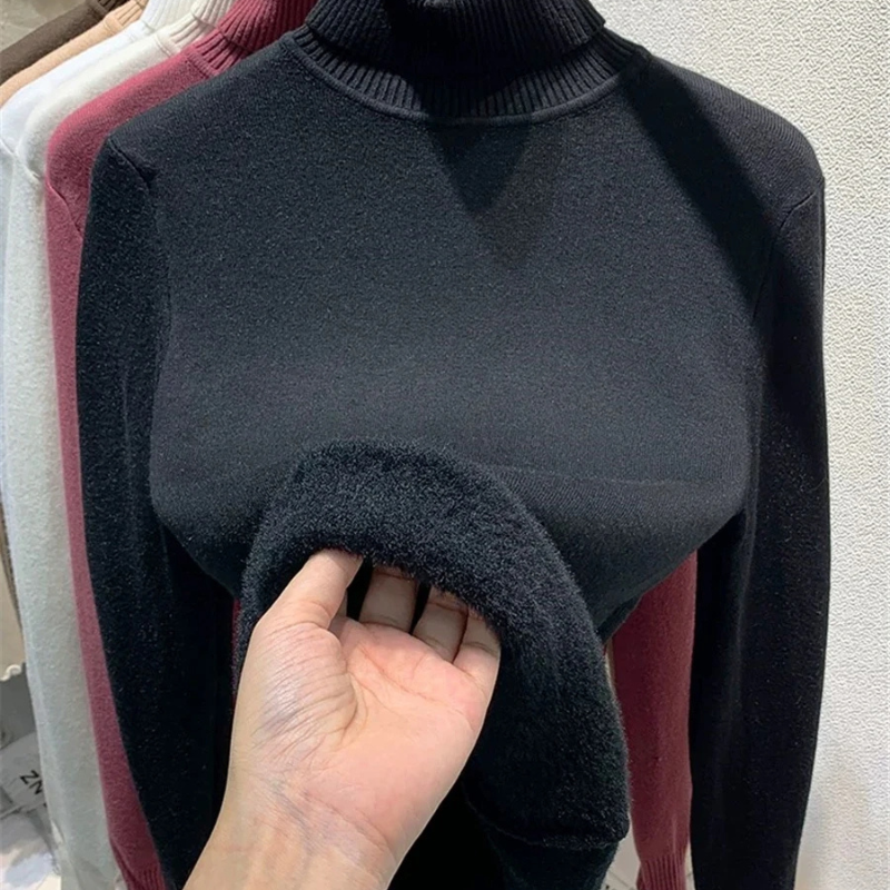 Cozy Women's Fleece Lined Winter Sweater