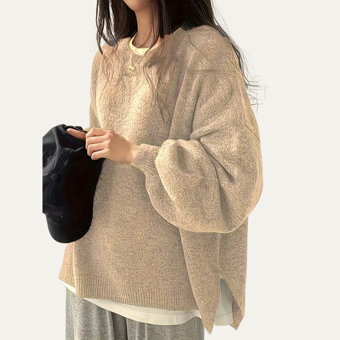 VogeLuxe | Women’s Oversized Balloon Sleeve Knit Sweater