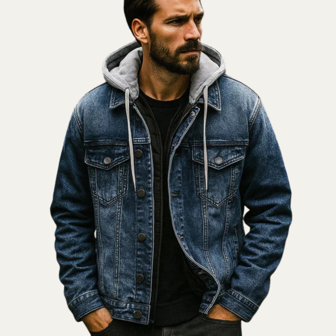 VogeLuxe | Men’s Distressed Denim Jacket