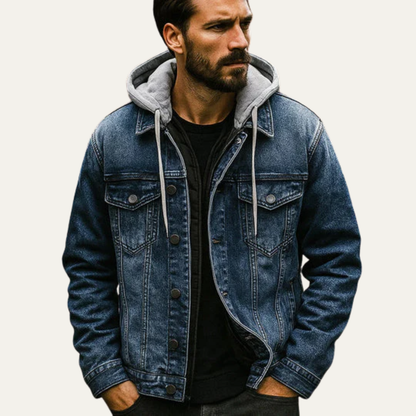 VogeLuxe | Men’s Distressed Denim Jacket