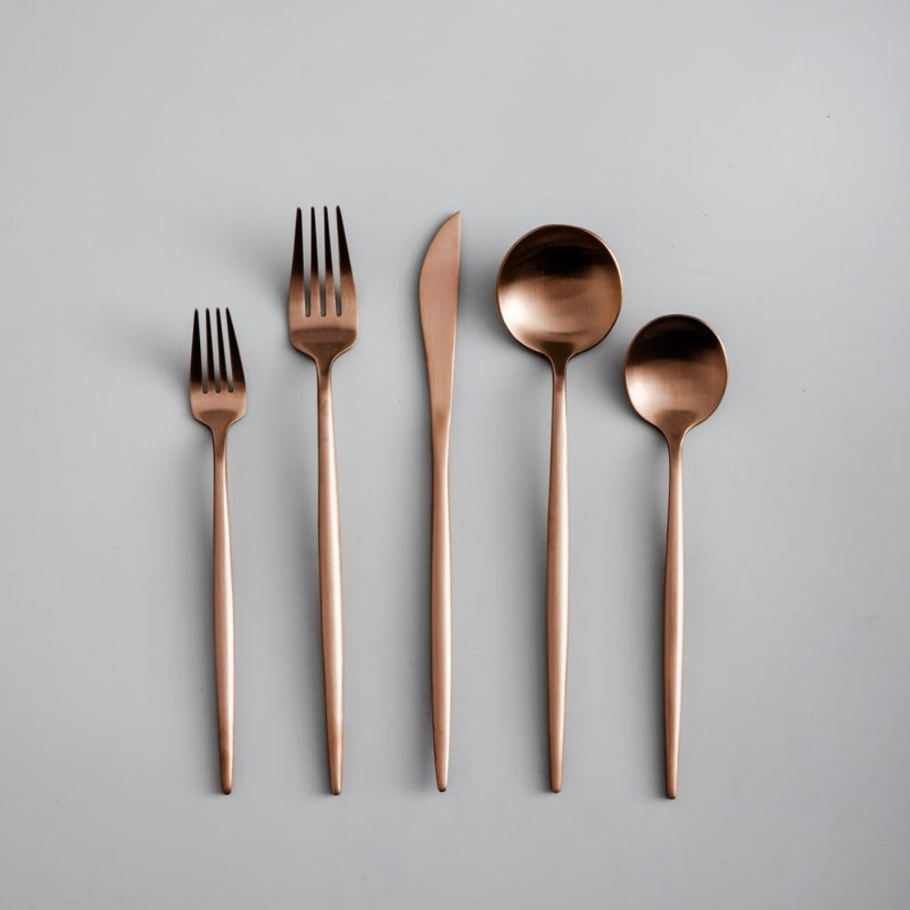 Premium Matte Finish Stainless Steel Cutlery Set