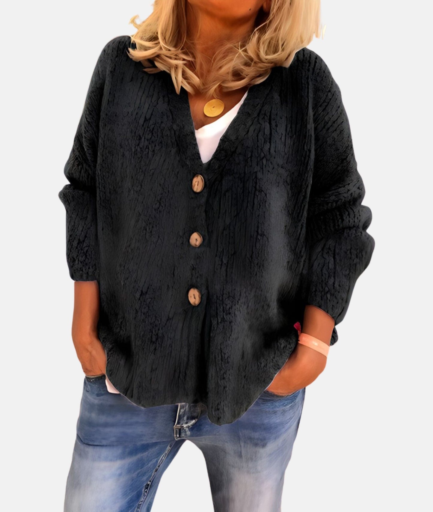Stylish V-neck Cardigan for Everyday Wear