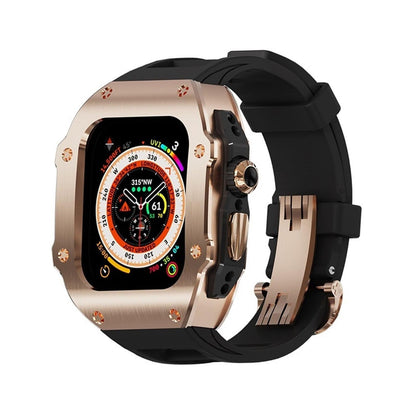 Durable Rubber Band & Steel Case for Apple Watch Ultra