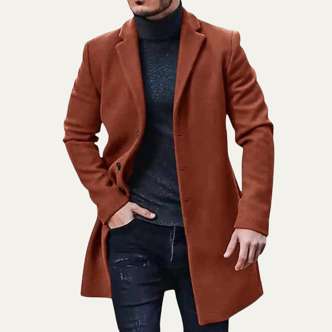 VogeLuxe | Men’s Winter Classic Three Button Overcoat