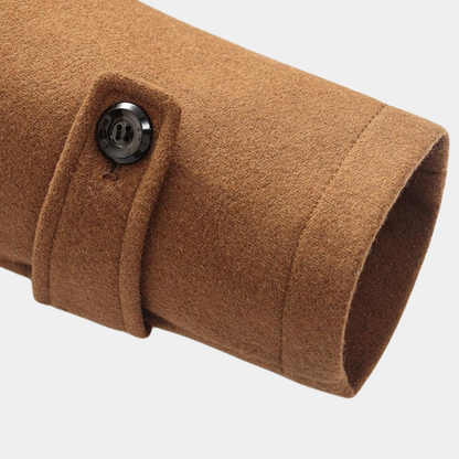 VogeLuxe | Men’s Wool Blend Car Coat with Quilted Zip Lining