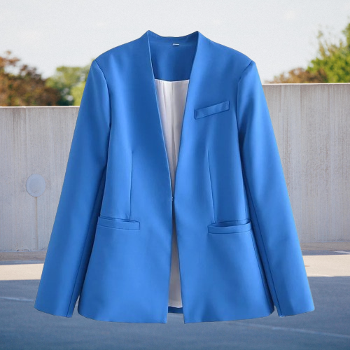 Relaxed Fit Women's Blazer with Pockets