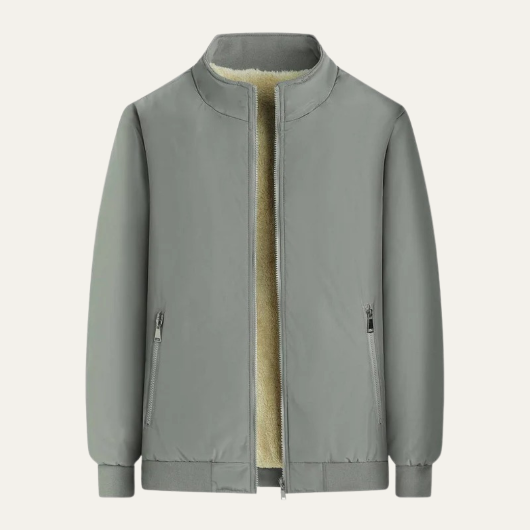 VogeLuxe | Men’s Warm Faux Fur Lined Flight Jacket