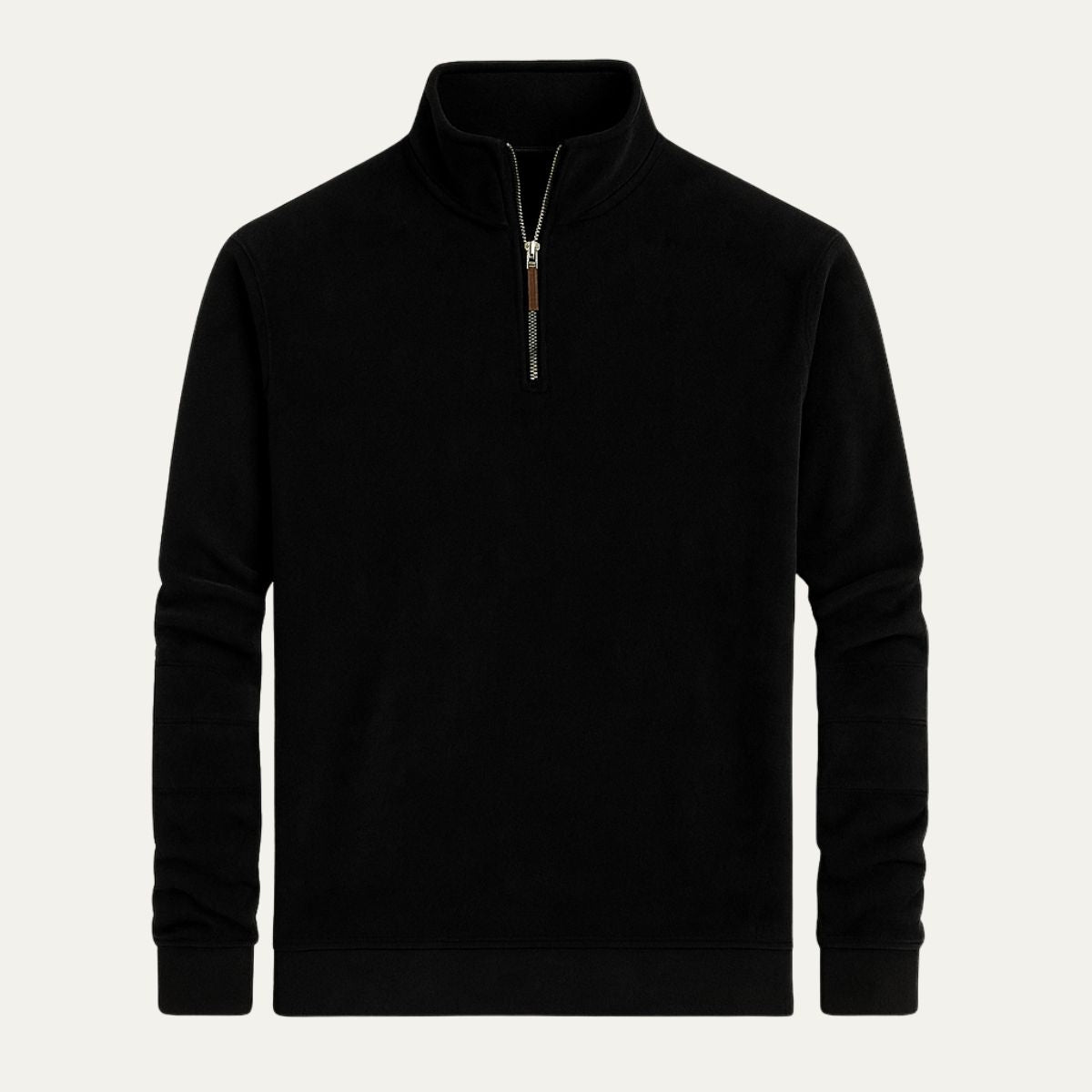 VogeLuxe | Men’s Textured Quarter Zip Stand Collar Pullover