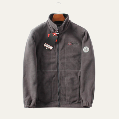 VogeLuxe | Men’s Casual Fleece Zip-Up Jacket