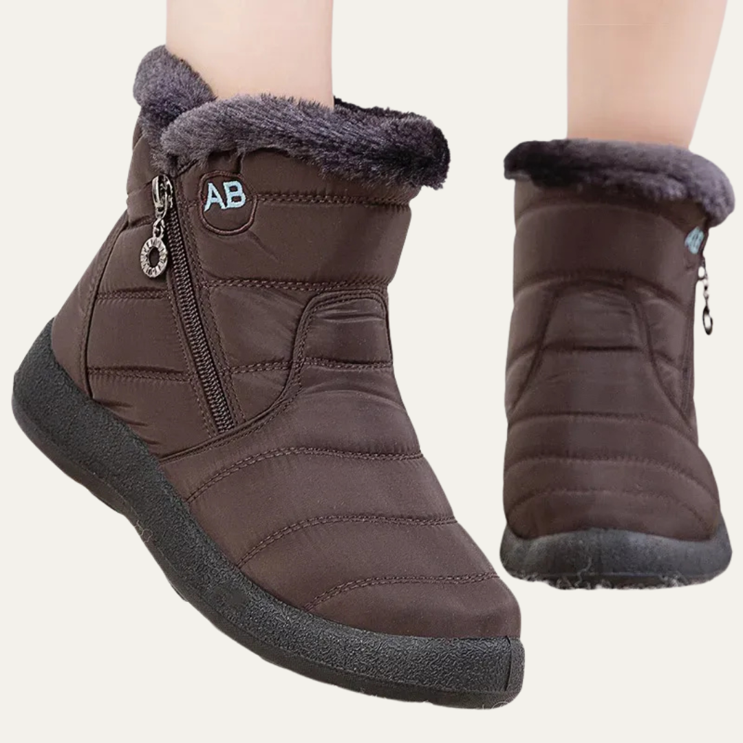 VogeLuxe | Women’s Water Resistant Faux Fur Lined Puffer Ankle Boots