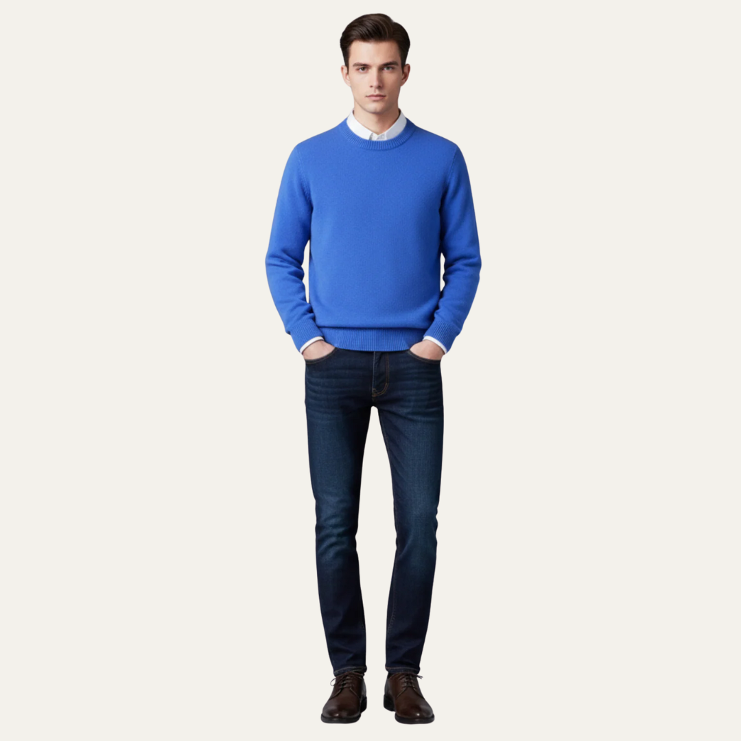 VogeLuxe | Men’s Fine Knit V Neck Cardigan