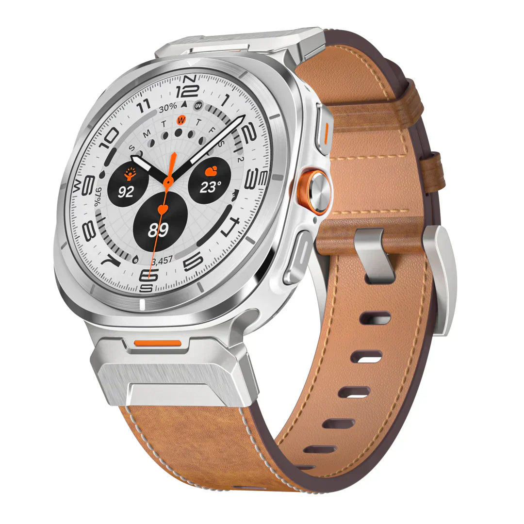 Durable Leather Band for Galaxy Watch Ultra