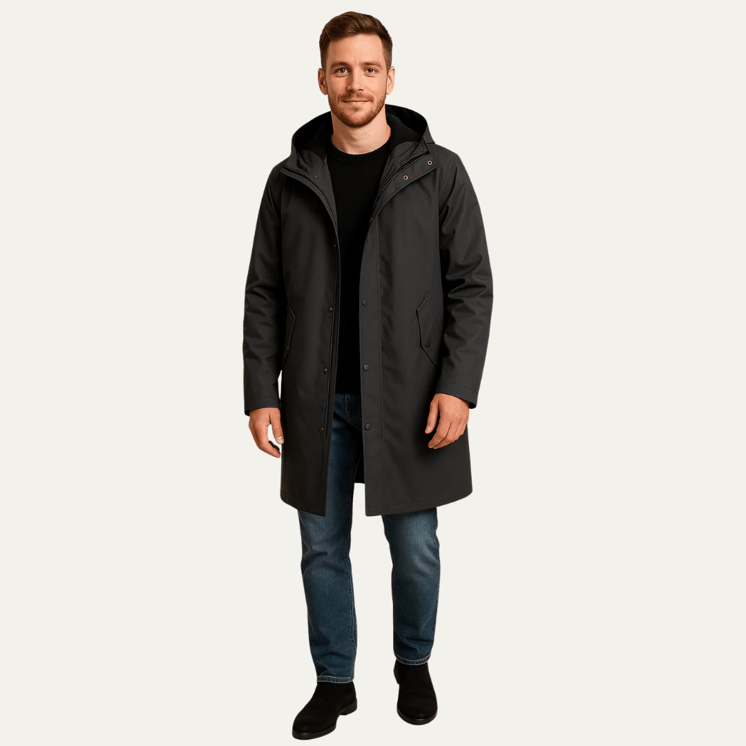 VogeLuxe | Men’s Minimalist Weather Ready-Parka