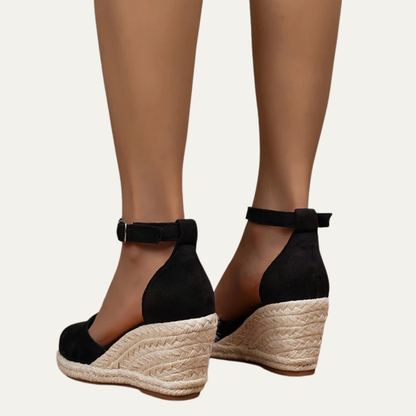 VogeLuxe | Women’s Closed Toe Espadrille Wedge Sandals