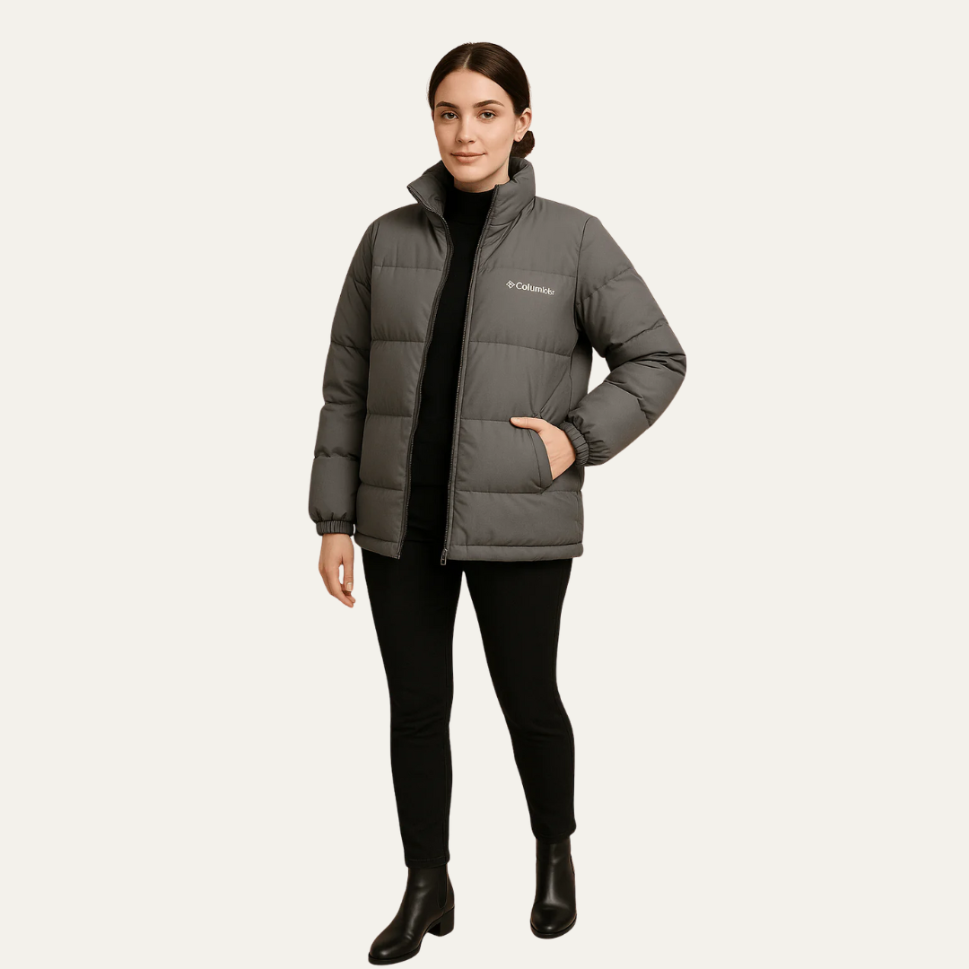 VogeLuxe | Women’s Hip Quilted Length Puffer Jacket