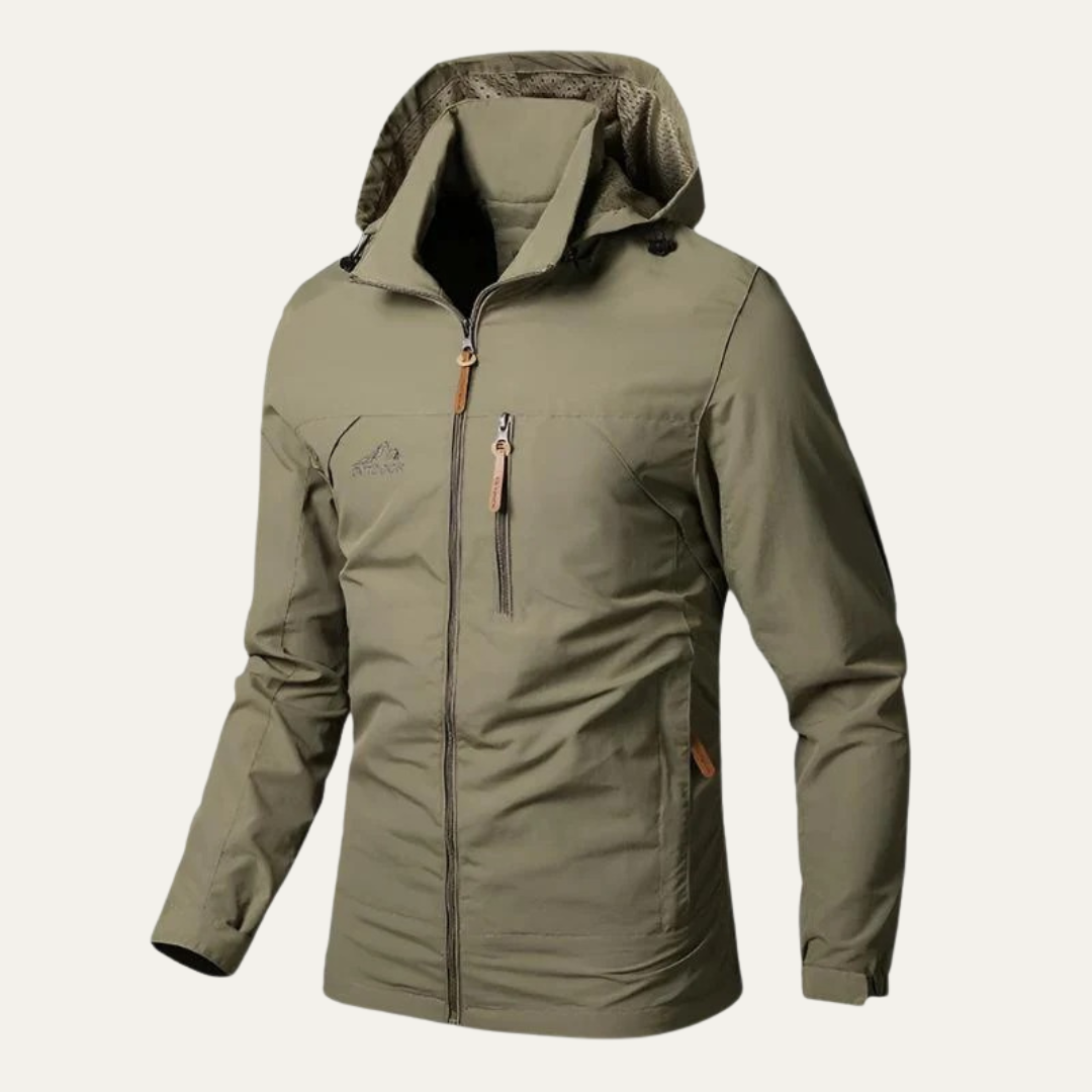 VogeLuxe | Men’s Lightweight Hooded Utility Windbreaker Jacket