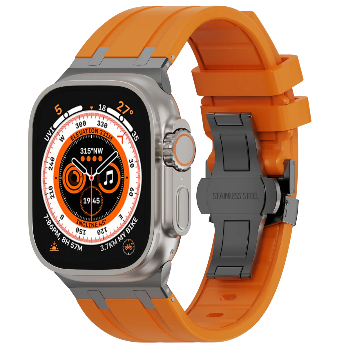 Soft Silicone Apple Watch Band with Cute Buckle