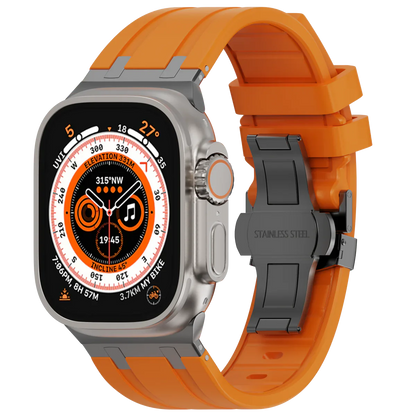 Soft Silicone Apple Watch Band with Cute Buckle