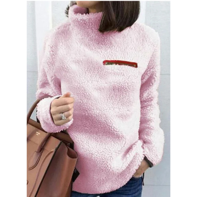 Cozy Women's Zip Up Winter Sweater