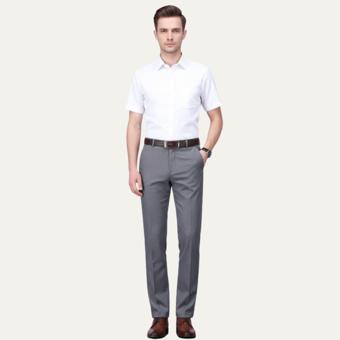 VogeLuxe | Men’s Tailored Straight Dress Trousers