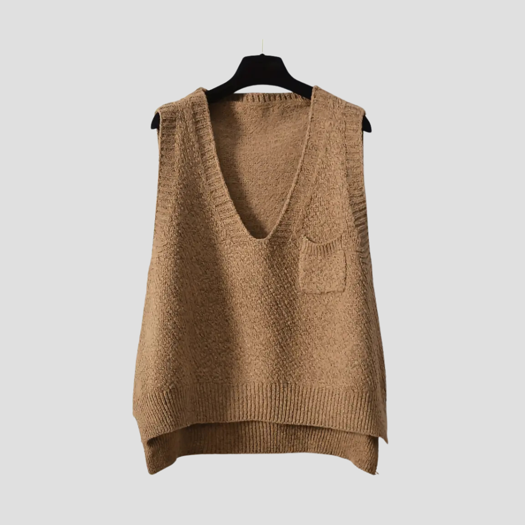 Women's Open Front V-Neck Sweater Vest