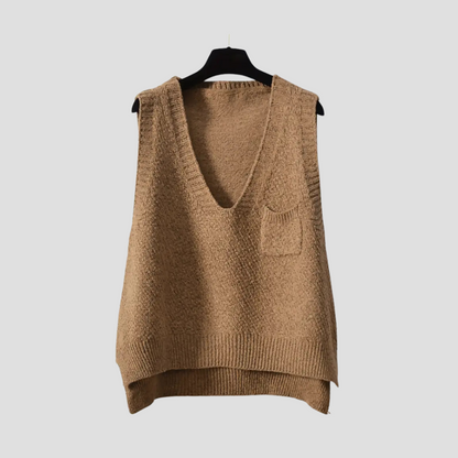 Women's Open Front V-Neck Sweater Vest
