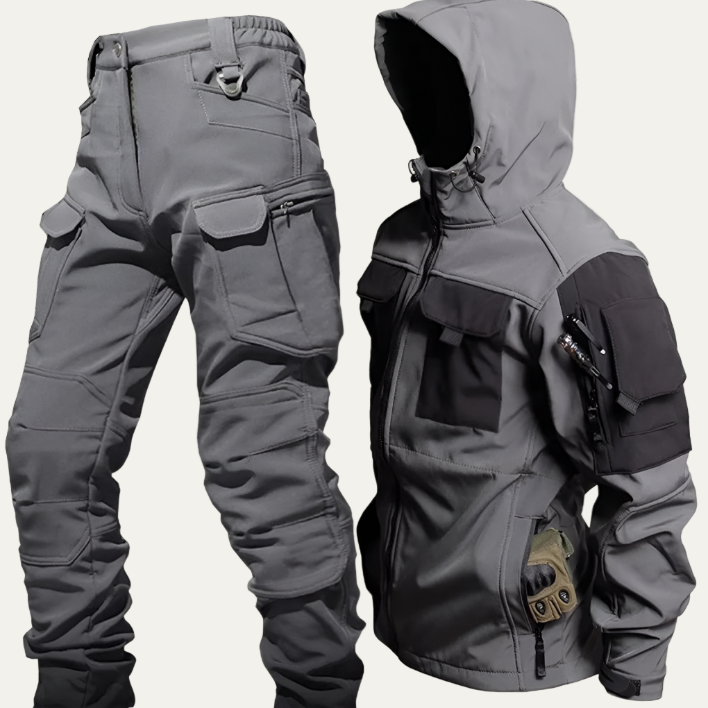 VogeLuxe | Men’s Tactical Hooded Softshell Utility Suit