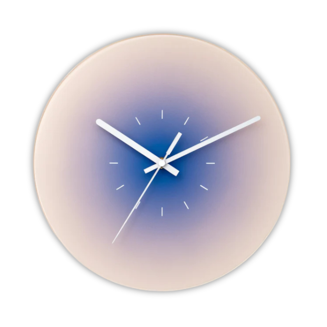 Modern Silent Glass Wall Clock