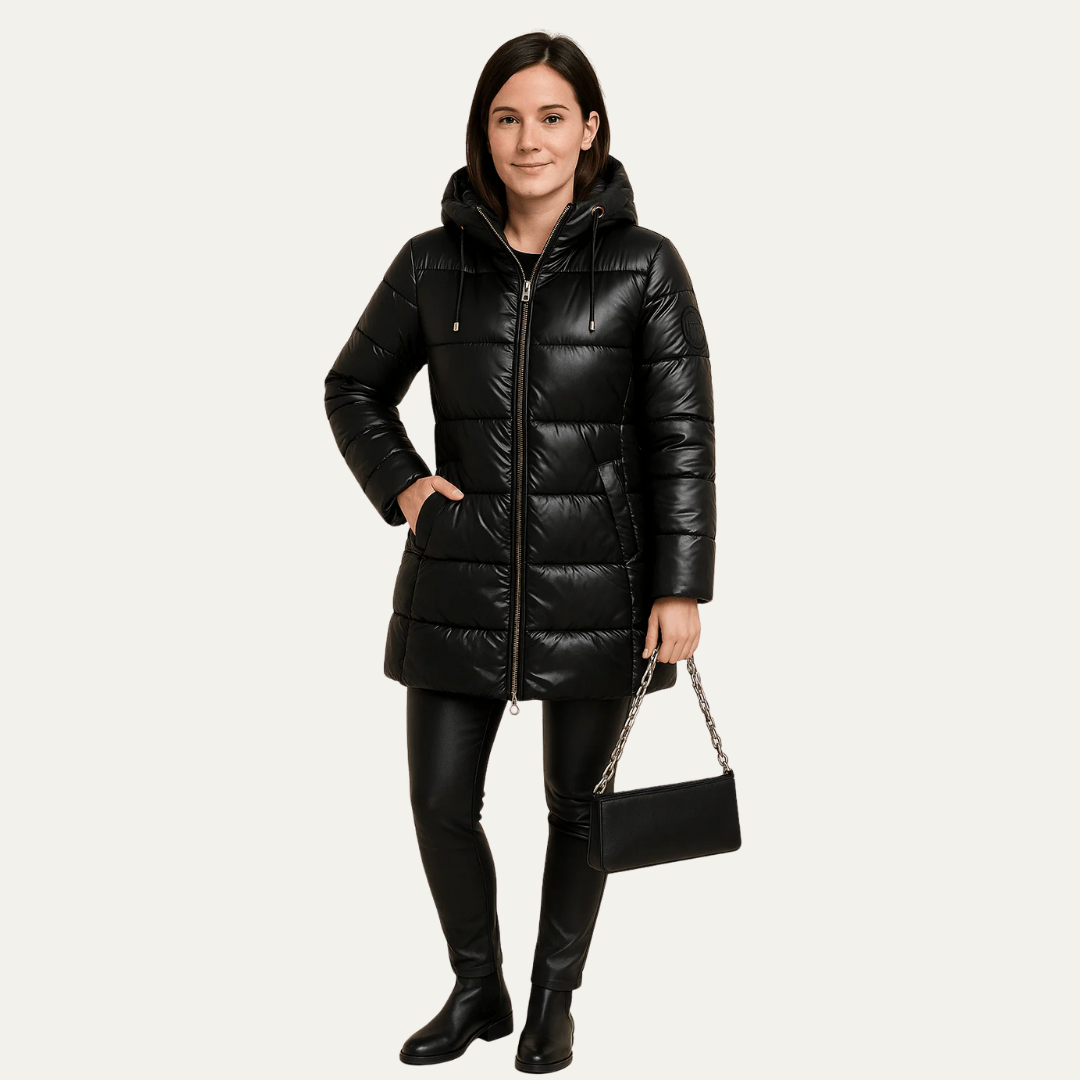 VogeLuxe | Women’s Quilted Hooded Puffer Jacket