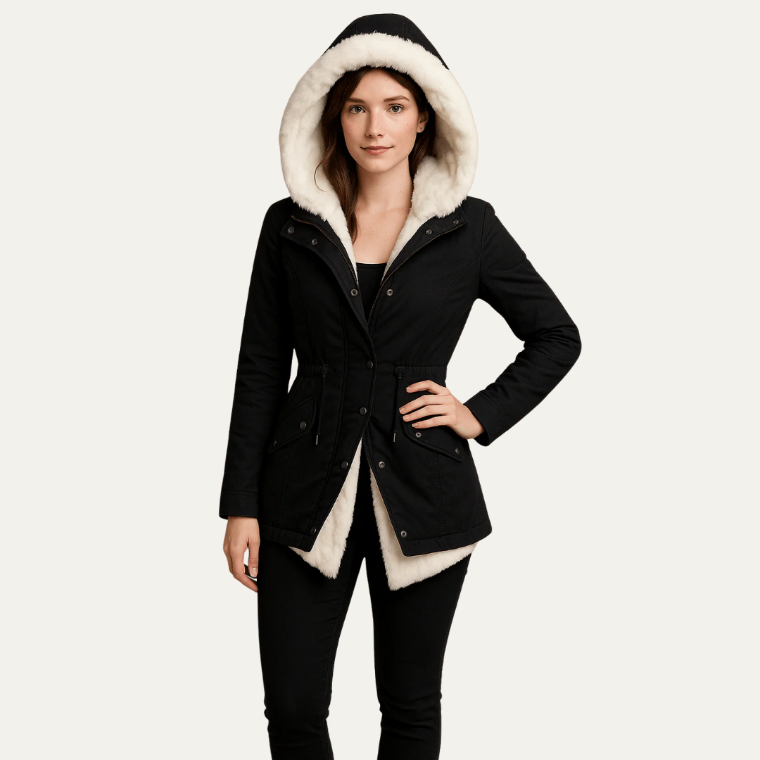 VogeLuxe | Women’s Fitted Faux-Fur Parka