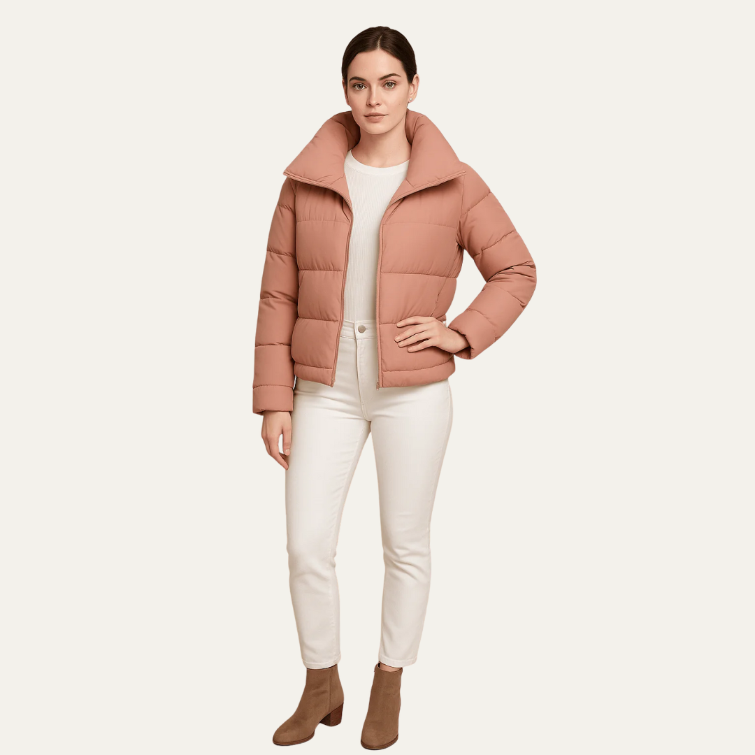 VogeLuxe | Women’s Modern Cropped Puffer