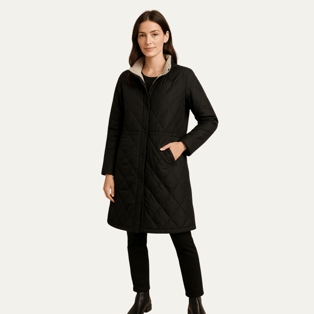 VogeLuxe | Women’s Mid-Length Quilted Jacket